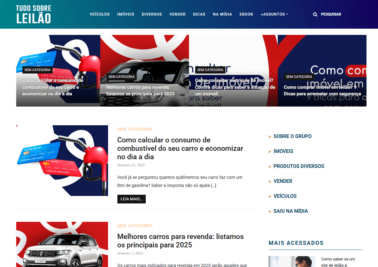 Blog - Vip Leilões